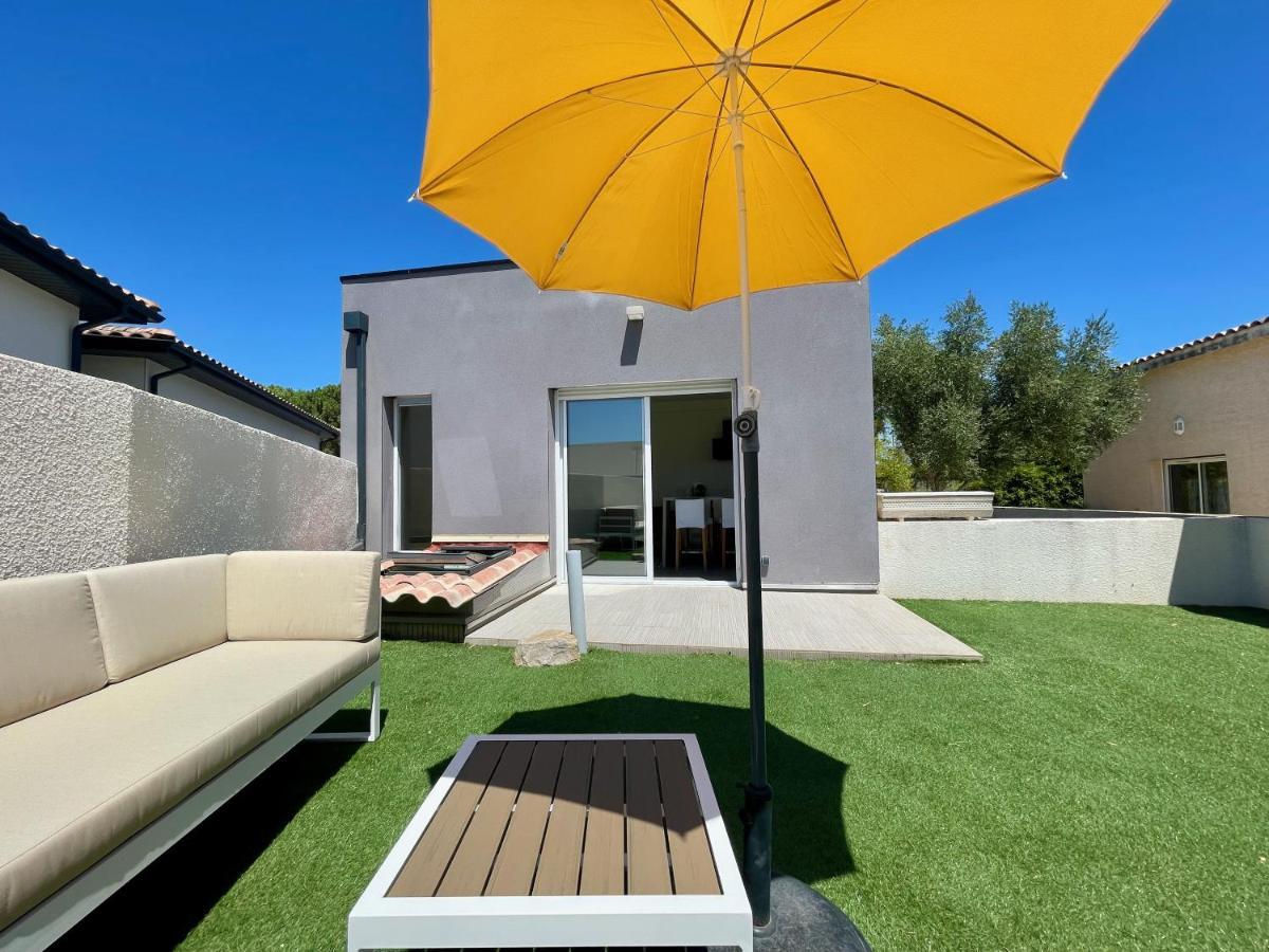 Appartement Souplex Jardin Proche Autoroute, Plages Et Attractions, Wifi - Tv, Calme Bessan Bagian luar foto