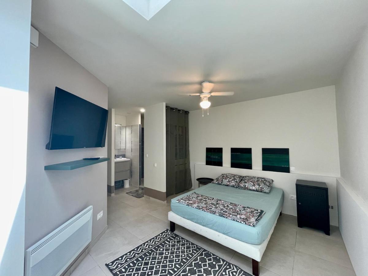 Appartement Souplex Jardin Proche Autoroute, Plages Et Attractions, Wifi - Tv, Calme Bessan Bagian luar foto